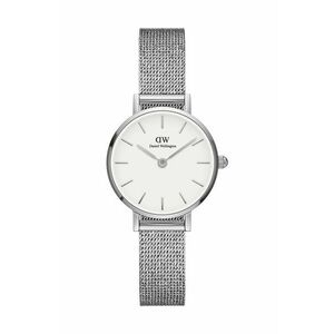 Daniel Wellington ceas Petite 24 Pressed Sterling femei, culoarea argintiu imagine