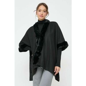 Morgan poncho culoarea negru, light imagine