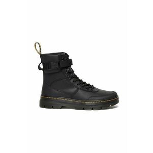 Dr. Martens cizme de piele Combs Tech Leather culoarea negru, cu toc plat, izolare ușoară DM27801001 imagine