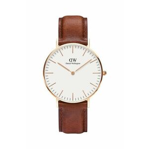 Daniel Wellington ceas Classic 36 St Mawes culoarea maro imagine