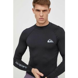 Quiksilver longsleeve barbati, culoarea negru, cu imprimeu imagine