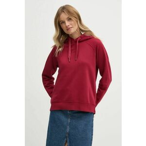 Pepe Jeans bluza FELICITY HOODIE femei, culoarea rosu, cu glugă, neted, PL581462 imagine