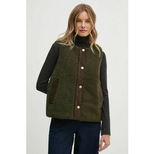 Barbour vesta femei, culoarea verde, de tranzitie, LLI0016 imagine