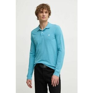 United Colors of Benetton longsleeve din bumbac neted, 3088U3025 imagine