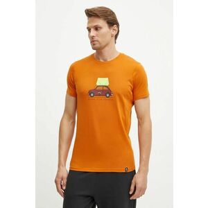 LA Sportiva tricou Cinquecento barbati, culoarea portocaliu, cu imprimeu, N55208208 imagine