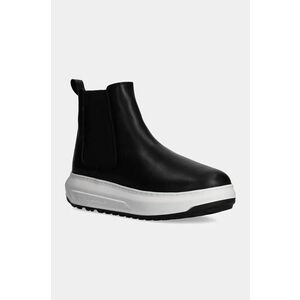 Karl Lagerfeld ghete chelsea de piele KAPRI LUG barbati, culoarea negru, KL57540 imagine