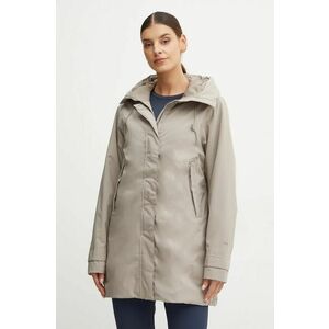 Helly Hansen geaca VICTORIA INS MID RAIN femei, culoarea gri, de tranzitie, 54101 imagine