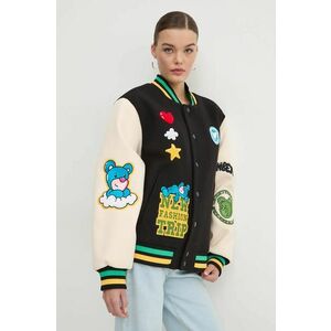 Inbetweeners geaca bomber culoarea negru, de tranzitie, F4TWUAJK033 imagine