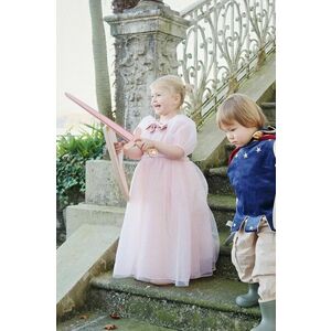 Konges Sløjd rochie fete PRINCESS DRESS COSTUME culoarea roz, mini, evazati, KS101774 imagine