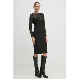 Sandro Ferrone rochie culoarea negru, mini, mulata, SFS23YBEBACOLO imagine