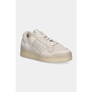 adidas Originals sneakers din piele intoarsă Forum Bold Stripes W culoarea portocaliu, IF7222 imagine