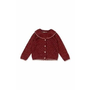 Konges Sløjd cardigan copii HOLIDAY KNIT CARDIGAN culoarea rosu, light, KS101994 imagine