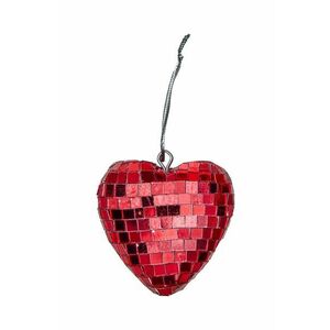 Rice pandantiv decorativ Small Heart Disco Ball imagine