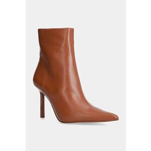 Steve Madden cizme de piele Iyanna femei, culoarea maro, cu toc cui, SM11002278 imagine