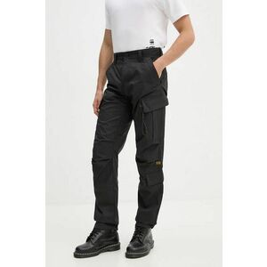 G-Star Raw pantaloni barbati, culoarea negru, cu fason cargo, D23677-D308 imagine