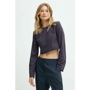 Answear Lab bluza femei, culoarea violet, modelator imagine