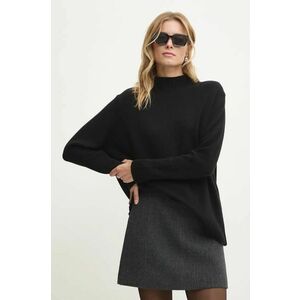 Answear Lab pulover de lana femei, culoarea negru, light, cu turtleneck imagine