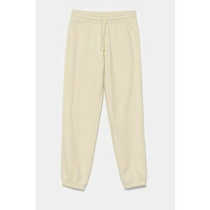 United Colors of Benetton pantaloni de trening pentru copii culoarea bej, neted, 39M2CF05I imagine