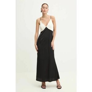 Never Fully Dressed rochie Rha culoarea negru, maxi, evazati, NFDDR1613 imagine