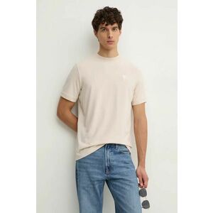 Karl Lagerfeld tricou barbati, culoarea bej, cu imprimeu, 544221.755055 imagine