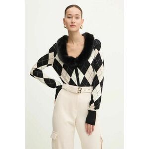 Blugirl Blumarine cardigan din amestec de lana culoarea negru, light, RF4192.MS14G imagine