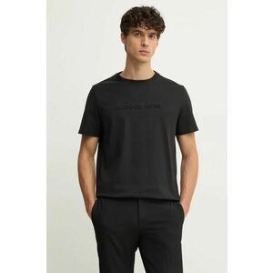 Michael Kors tricou din bumbac barbati, culoarea negru, cu imprimeu, CF4529H1V2 imagine