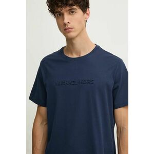 Michael Kors tricou din bumbac barbati, culoarea albastru marin, cu imprimeu, CF4529H1V2 imagine