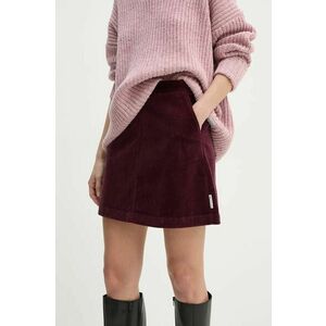 Marc O'Polo fusta din velur DENIM culoarea bordo, mini, drept, 5000005188 imagine