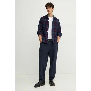 Barbour pantaloni de bumbac culoarea albastru marin, cu fason chinos, MTR0749 imagine