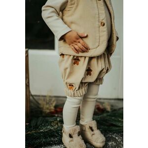 Donsje pantaloni scurți din bumbac pentru bebeluși Azizie Bloomers Gingerbreads culoarea bej, modelator, 4082801 imagine