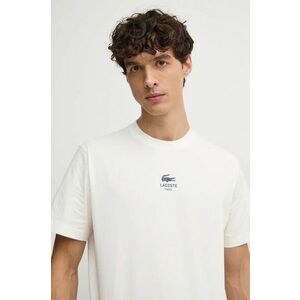 Lacoste tricou din bumbac barbati, culoarea albastru marin, cu imprimeu, TH2739 imagine