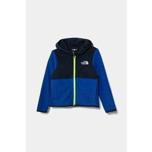 The North Face hanorac polar pentru copii GLACIER F/Z HOODIE cu glugă, modelator, NF0A8B18CZ61 imagine