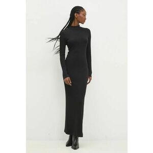 Answear Lab rochie culoarea negru, maxi, mulata imagine