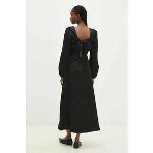 Answear Lab rochie culoarea negru, maxi, evazati imagine