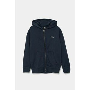 Quiksilver bluza copii BASIC HOOD ZIP culoarea albastru marin, cu glugă, neted, EQBFT03890 imagine