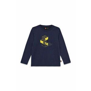 Lego longsleeve din bumbac pentru copii LWTANO 630 culoarea albastru marin, 12011334 imagine