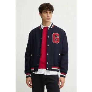 Gant jacheta bomber din lana culoarea albastru marin, de tranzitie, 7006490 imagine