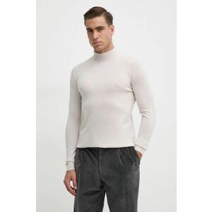 Karl Lagerfeld pulover de lana barbati, culoarea bej, light, cu turtleneck, 544399.655002 imagine