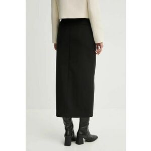 BA&SH fusta culoarea negru, maxi, drept, 1H24CHIR imagine