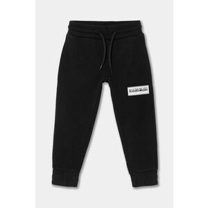 Napapijri pantaloni de trening pentru copii M-CHAMOIS culoarea negru, neted, NP0A4HYI0411 imagine