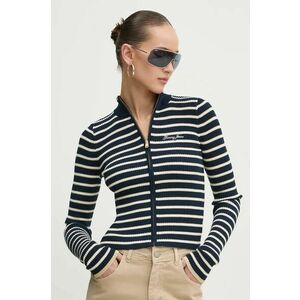 Tommy Jeans cardigan femei, culoarea albastru marin, DW0DW19835 imagine