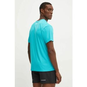 Nike tricou sport Stacked Swoosh culoarea turcoaz, cu imprimeu, NESSE512 imagine