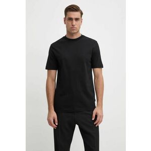 BOSS tricou din bumbac barbati, culoarea negru, neted, 50524998 imagine