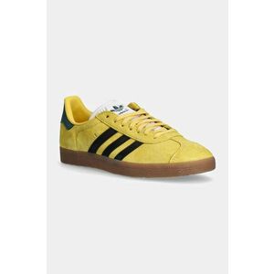 adidas Originals sneakers din piele intoarsă Gazelle culoarea galben, IH2632 imagine