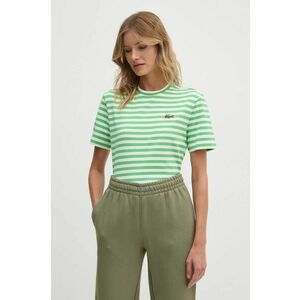 Lacoste tricou din bumbac culoarea verde imagine