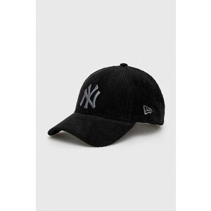 New Era șapcă de baseball din catifea culoarea negru, cu imprimeu, NEW YORK YANKEES imagine