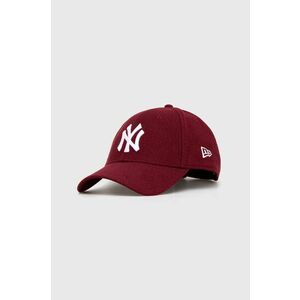 New Era șapcă de lana culoarea bordo, cu imprimeu, NEW YORK YANKEES imagine