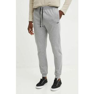 BOSS pantaloni de lounge culoarea gri, neted imagine