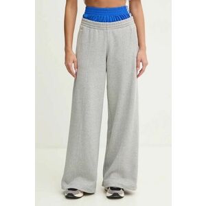 adidas Originals pantaloni de trening din bumbac Ksenia SweatPant culoarea gri, melanj, IW5670 imagine