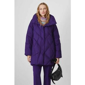 Medicine geaca de puf femei, culoarea violet, de iarna, oversize imagine